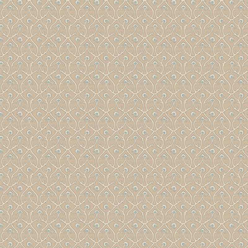 JMW-105951 Mallow Trellis Stone Wallpaper by Josephine Munsey