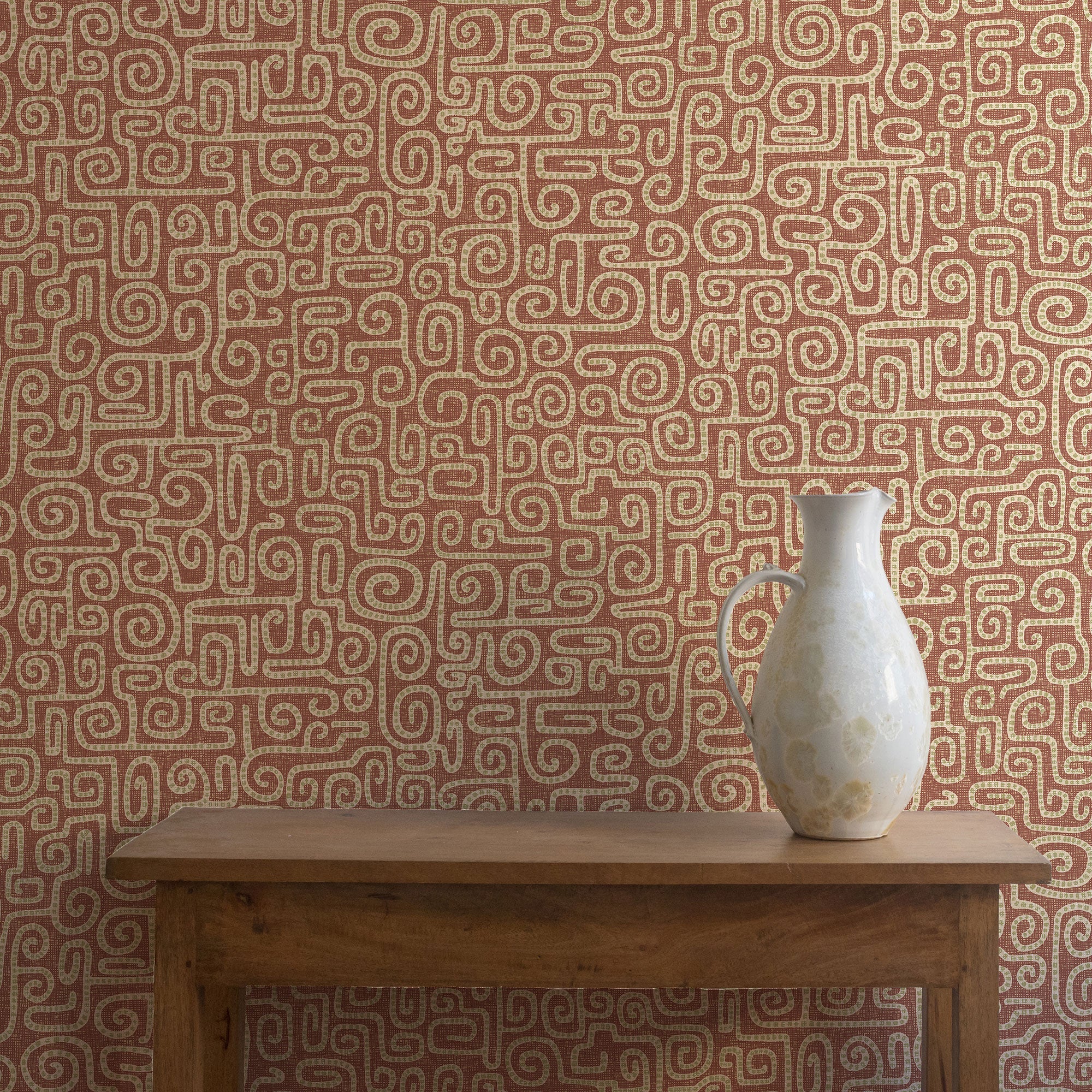 JMW-106001 Wiggleton Red Wallpaper by Josephine Munsey