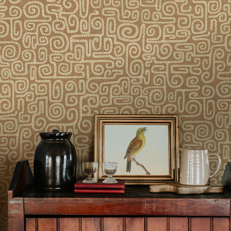 JMW-106011 Wiggleton Brown Wallpaper by Josephine Munsey