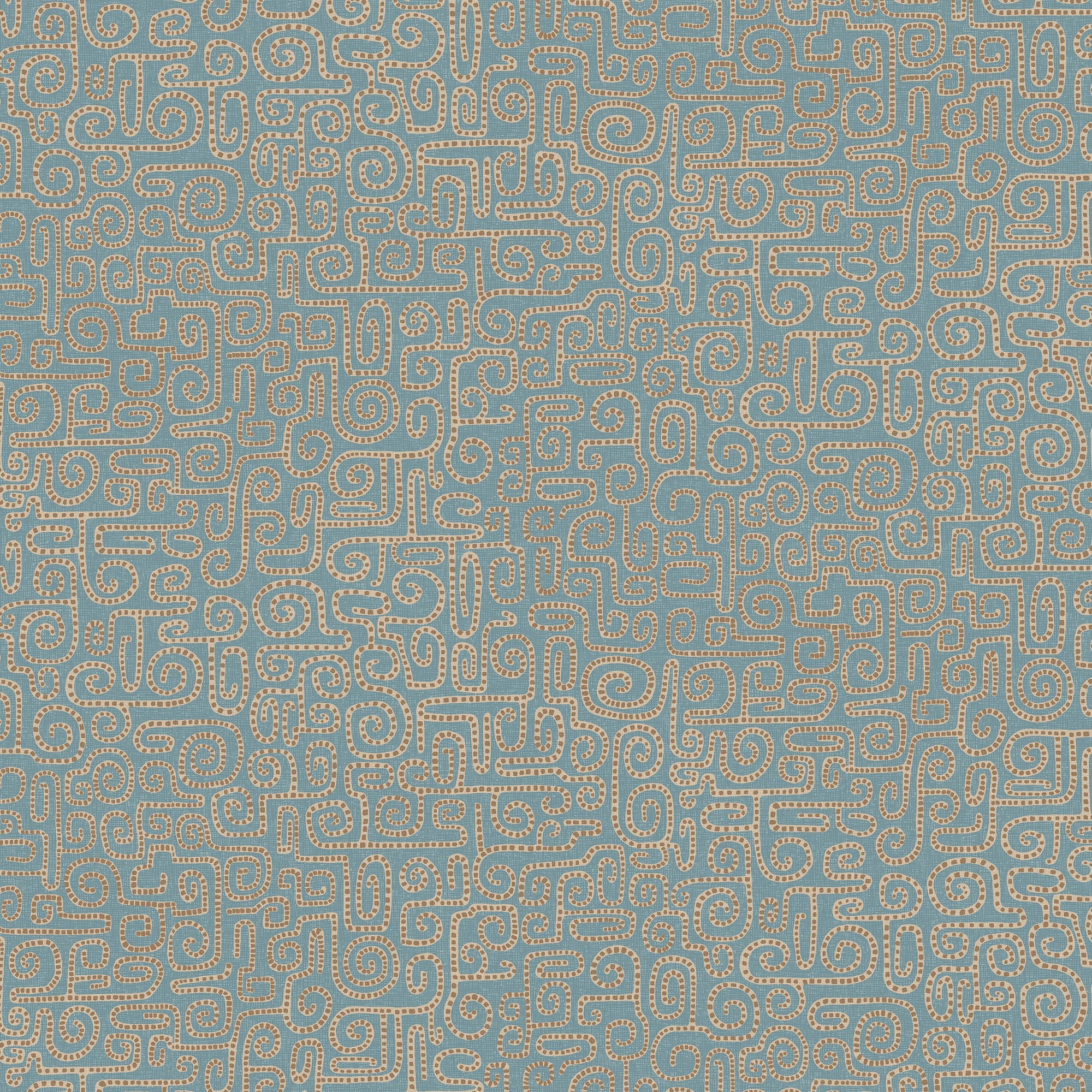 JMW-106051 Wiggleton Blue And Orange Wallpaper by Josephine Munsey