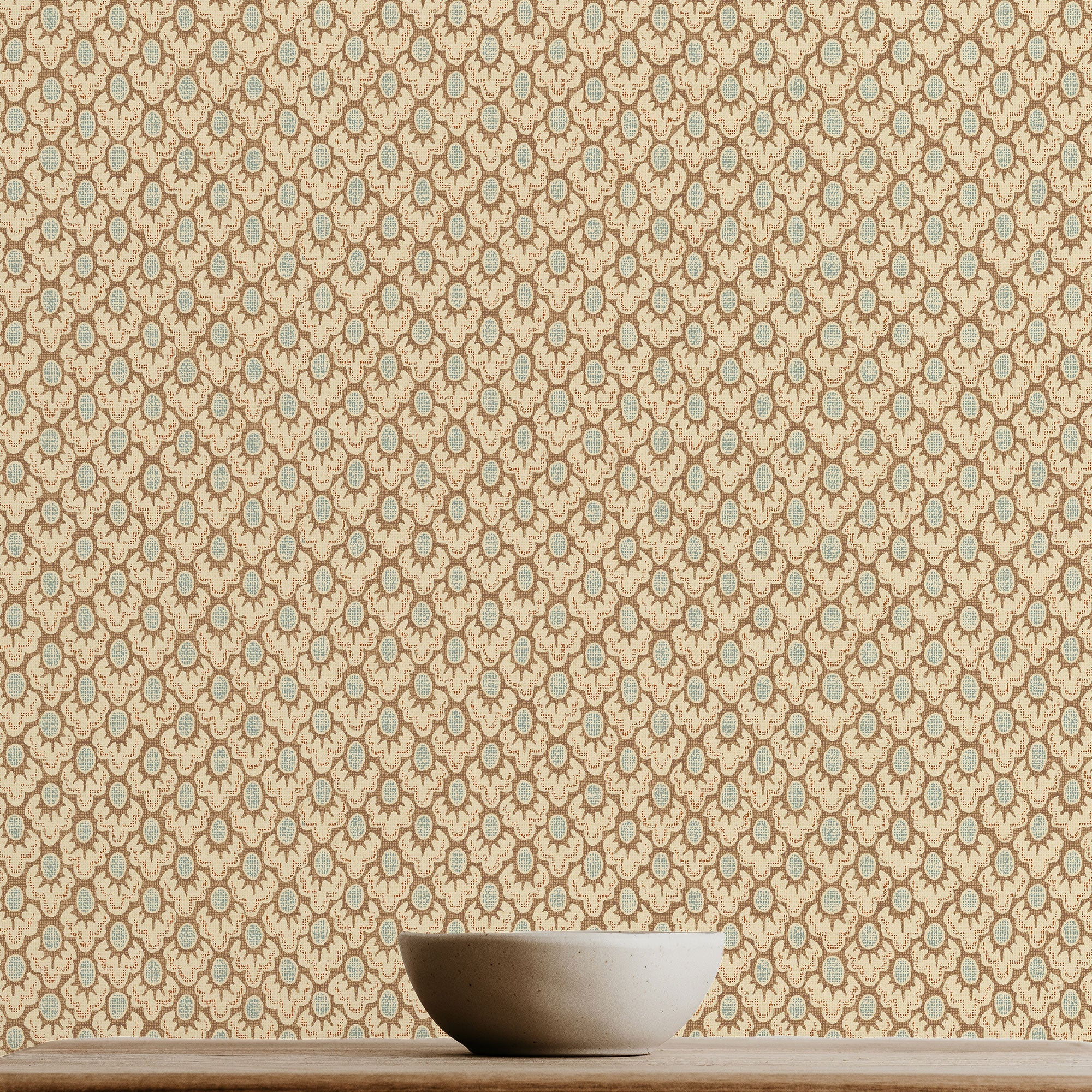 JMW-106101 Brindle Dot Brown Wallpaper by Josephine Munsey