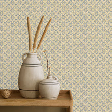 JMW-106171 Brindle Dot Blue And Olive Wallpaper by Josephine Munsey