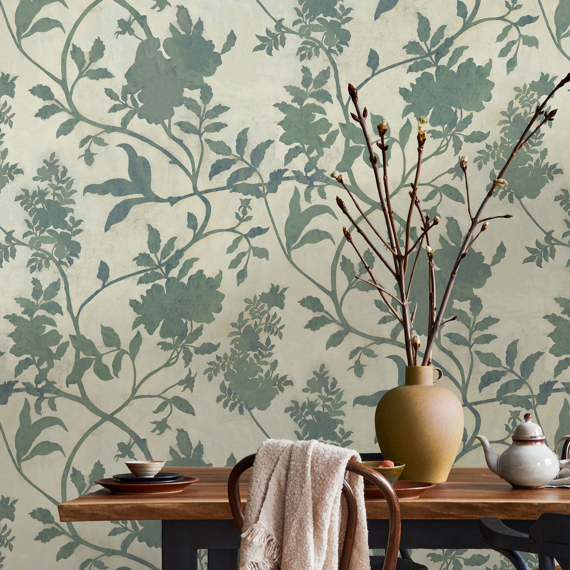 JMW-106221 Tangleby Aqua Wallpaper by Josephine Munsey