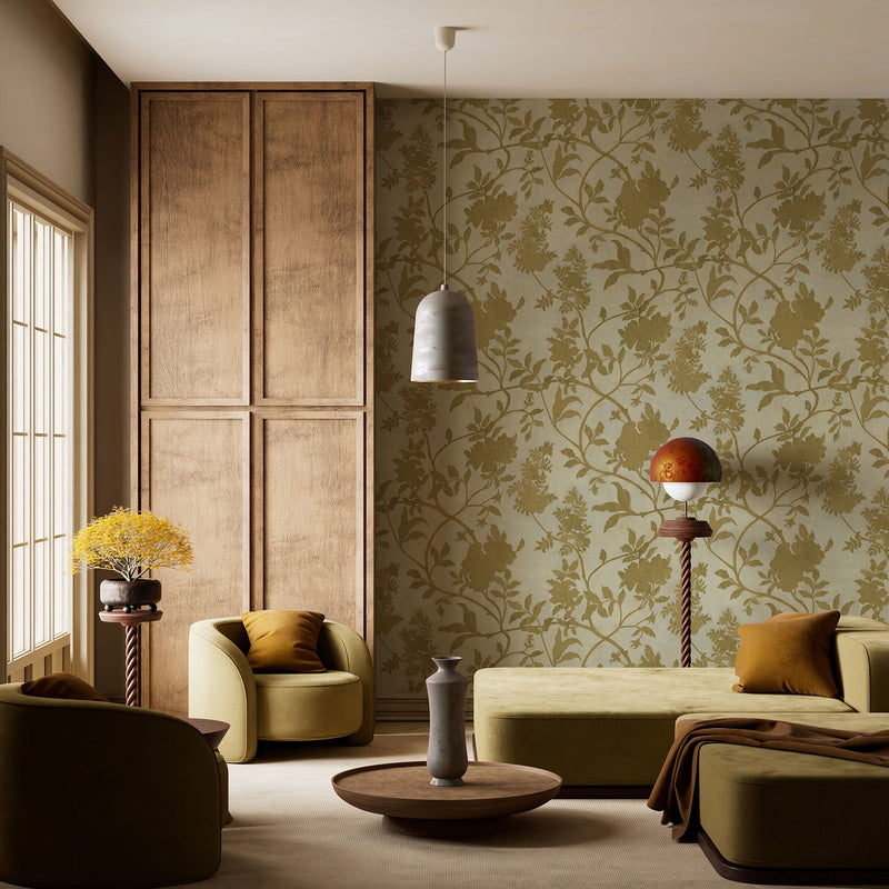 JMW-106231 Tangleby Yellow Wallpaper by Josephine Munsey