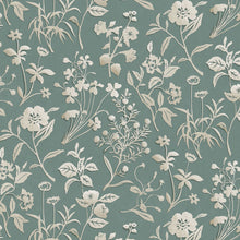 JMW-106321 Paper Flora Aqua Wallpaper by Josephine Munsey