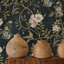 JMW-106401 Flory Navy Wallpaper by Josephine Munsey