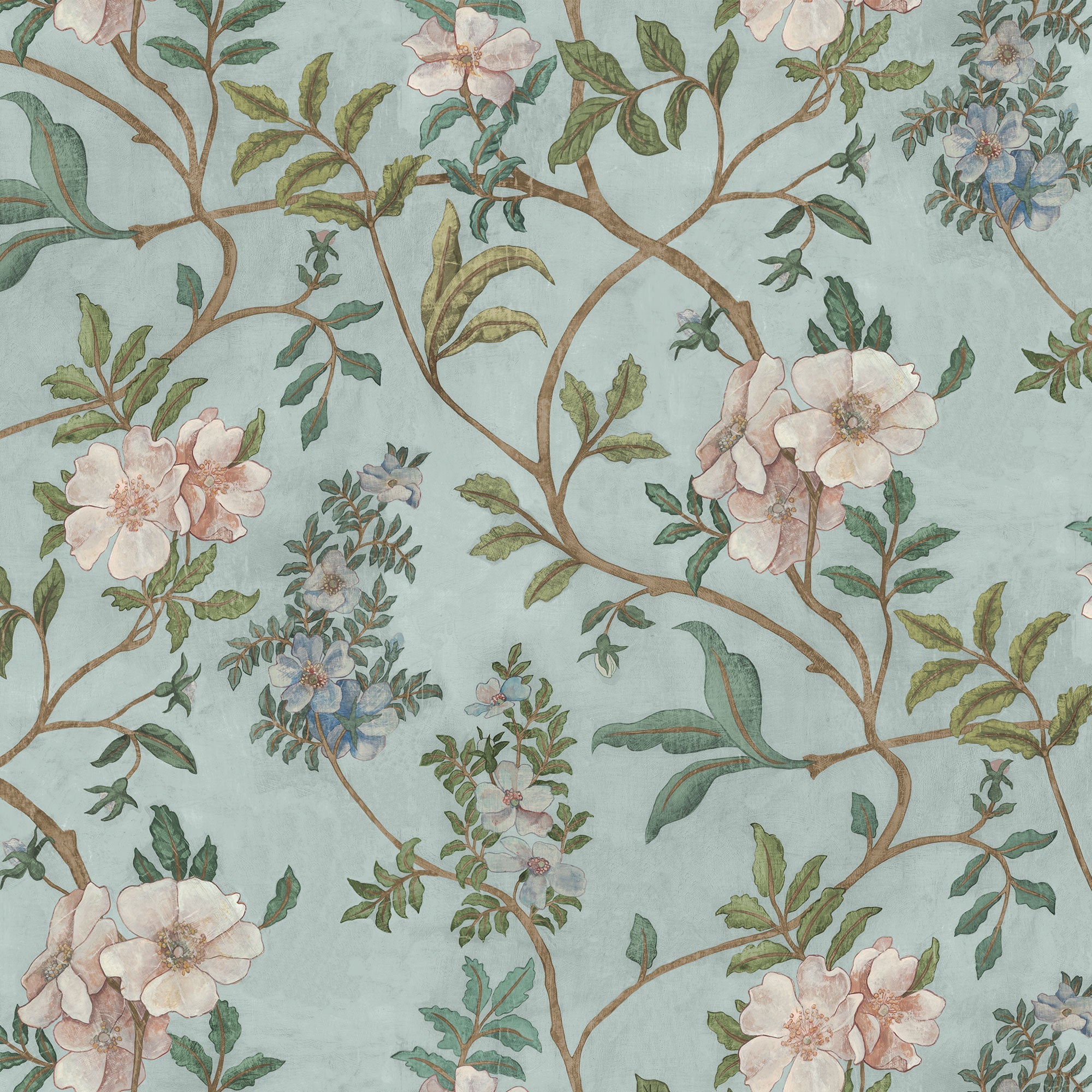 JMW-106411 Flory Light Blue Wallpaper by Josephine Munsey