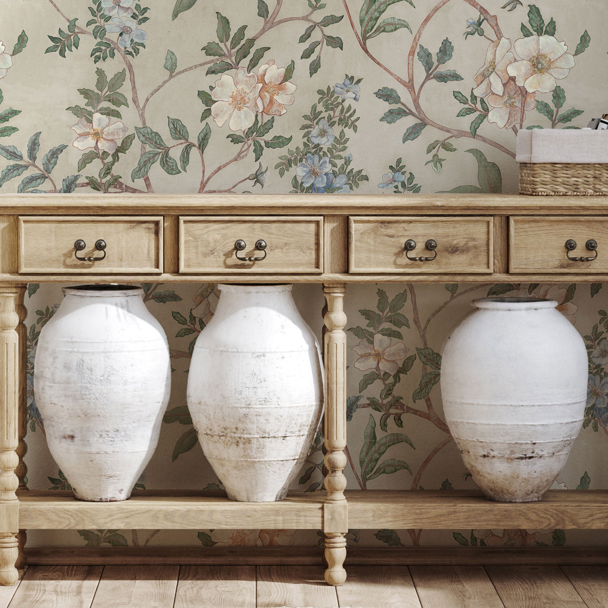 JMW-106441 Flory Green Wallpaper by Josephine Munsey
