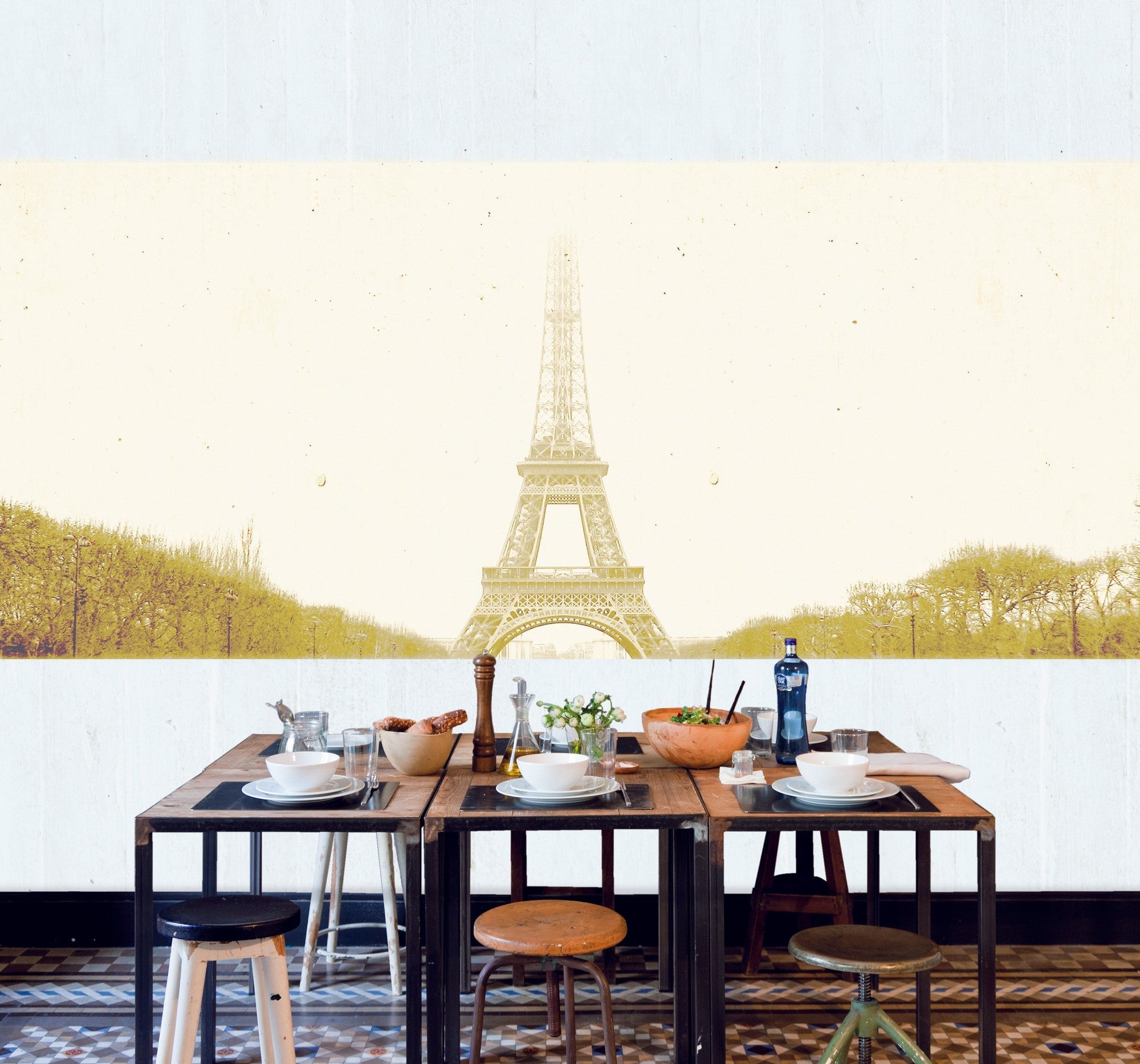 JO1001-1 Paris Sepia Journeys I Mural by Tres Tintas