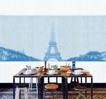 JO1001-2 Paris Azul Journeys I Mural by Tres Tintas