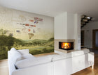 JO1002-1 Stamps Verd Journeys I Mural by Tres Tintas