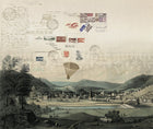 JO1002-2 Stamps (JO1002-2) Journeys I Mural by Tres Tintas