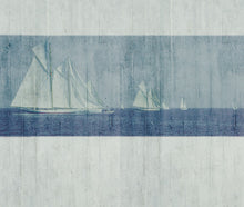 JO1003-2 Sailboat Azul Journeys I Mural by Tres Tintas