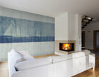 JO1003-2 Sailboat Azul Journeys I Mural by Tres Tintas