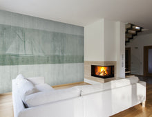 JO1003-3 Sailboat Verd Journeys I Mural by Tres Tintas