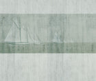 JO1003-3 Sailboat Verd Journeys I Mural by Tres Tintas