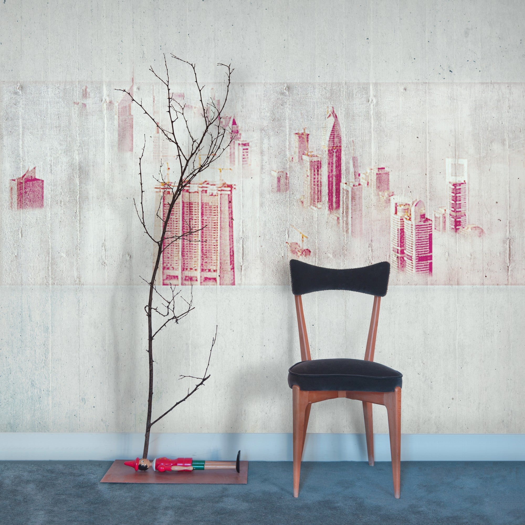 JO1005-2 Dubai Pink Journeys I Mural by Tres Tintas