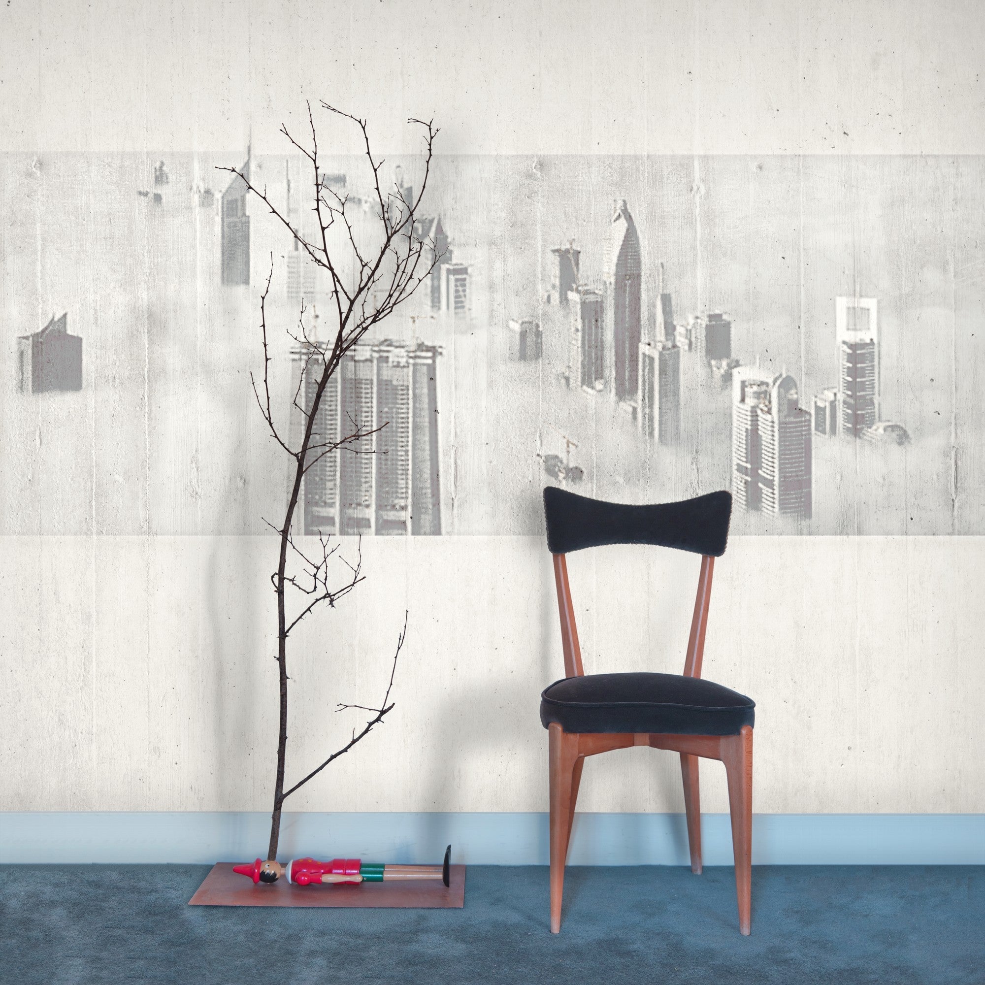 JO1005-3 Dubai Grey Journeys I Mural by Tres Tintas