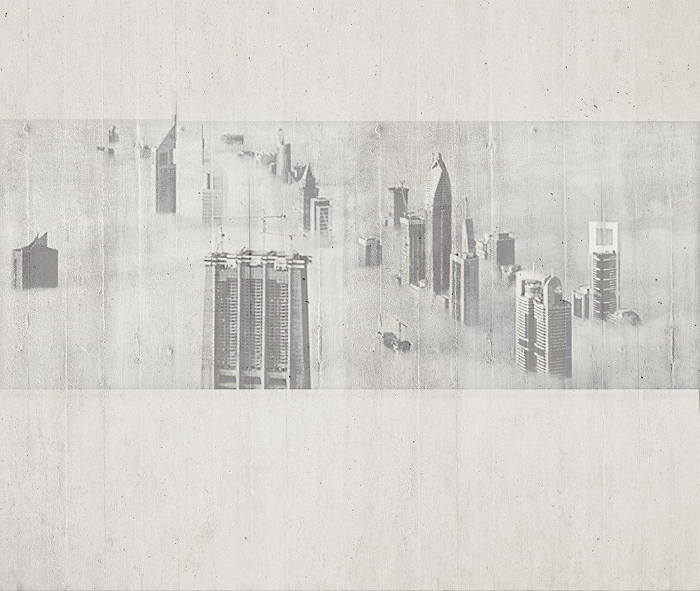 JO1005-3 Dubai Grey Journeys I Mural by Tres Tintas