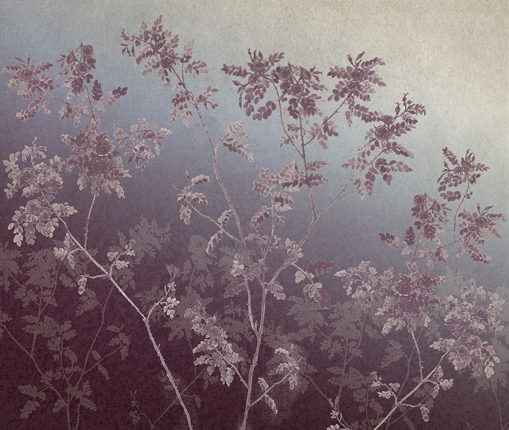 JO1006-2 English Garden Morado Journeys I Mural by Tres Tintas