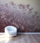 JO1006-2 English Garden Morado Journeys I Mural by Tres Tintas