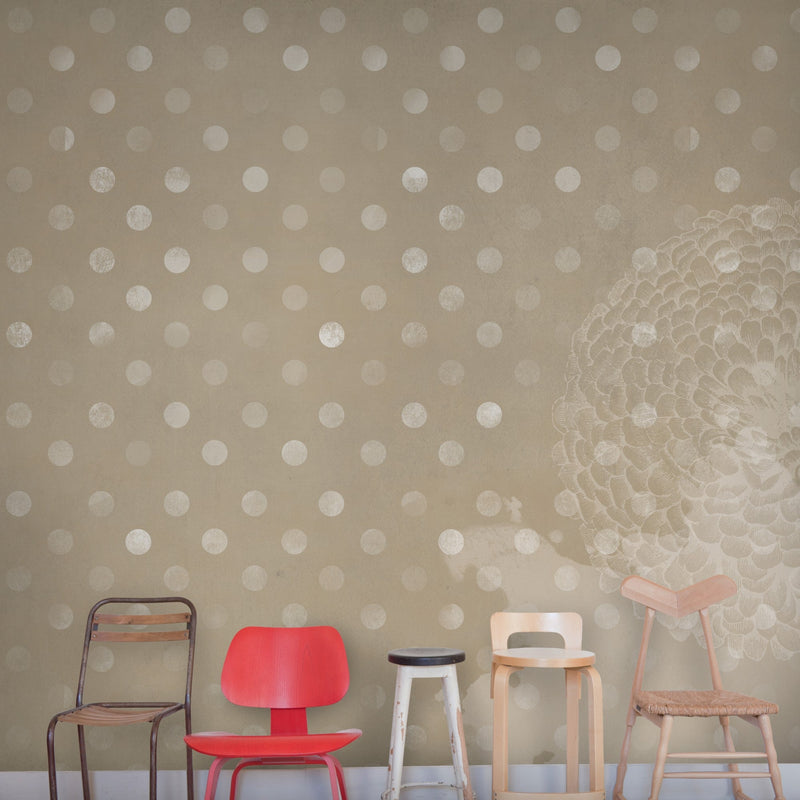 JO1007-3 Beauty Spot Blanc Journeys I Mural by Tres Tintas