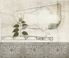 JO1008-1 Bridge Verde Journeys I Mural by Tres Tintas