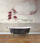 JO1008-2 Bridge Rojo Journeys I Mural by Tres Tintas
