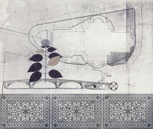 JO1008-3 Bridge Gris Journeys I Mural by Tres Tintas