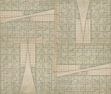 JO1010-1 City Ocre Journeys I Mural by Tres Tintas