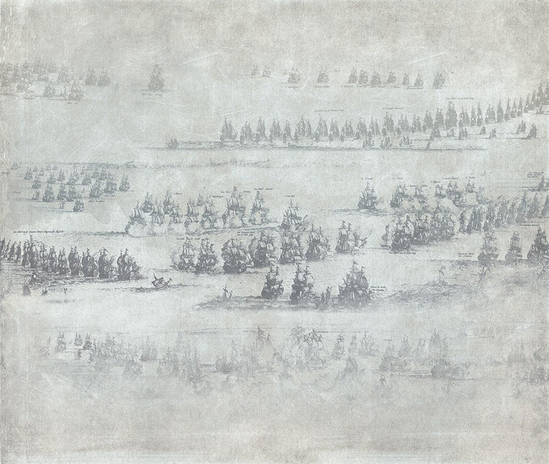 JO1012-2 Columbus Gris Journeys I Mural by Tres Tintas