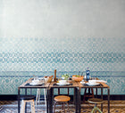 JO1015-1 Mayolica Azul Journeys I Mural by Tres Tintas