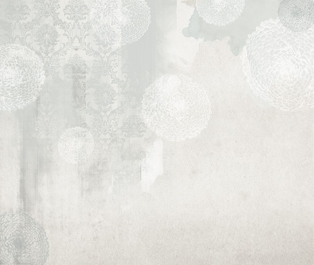 JO1017-3 Hidrangea Gris Journeys I Mural by Tres Tintas