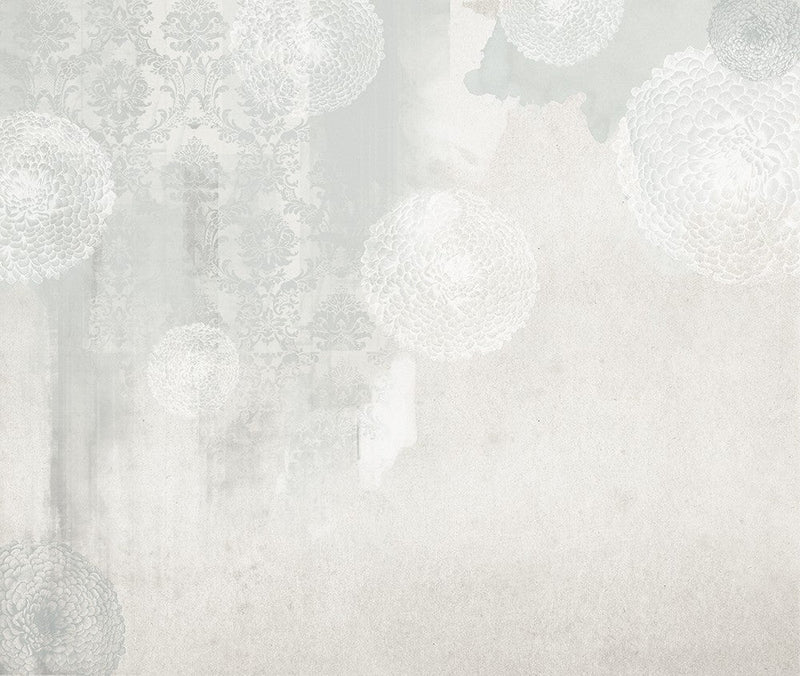 JO1017-3 Hidrangea Gris Journeys I Mural by Tres Tintas