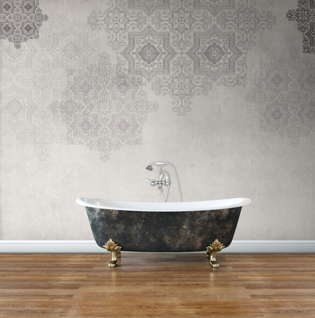 JO1018-3 Alabastro Gris Journeys I Mural by Tres Tintas
