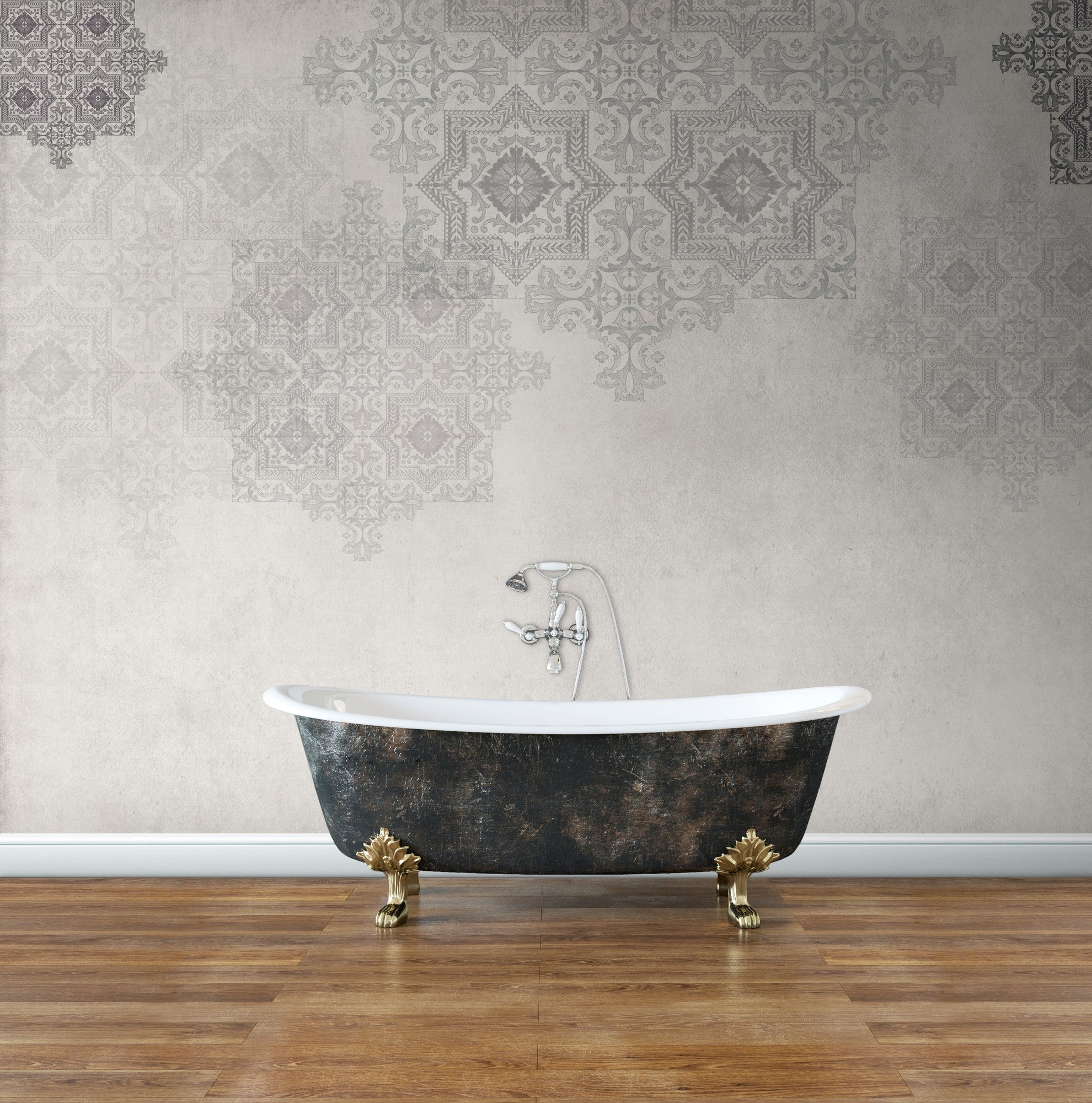 JO1018-3 Alabastro Gris Journeys I Mural by Tres Tintas