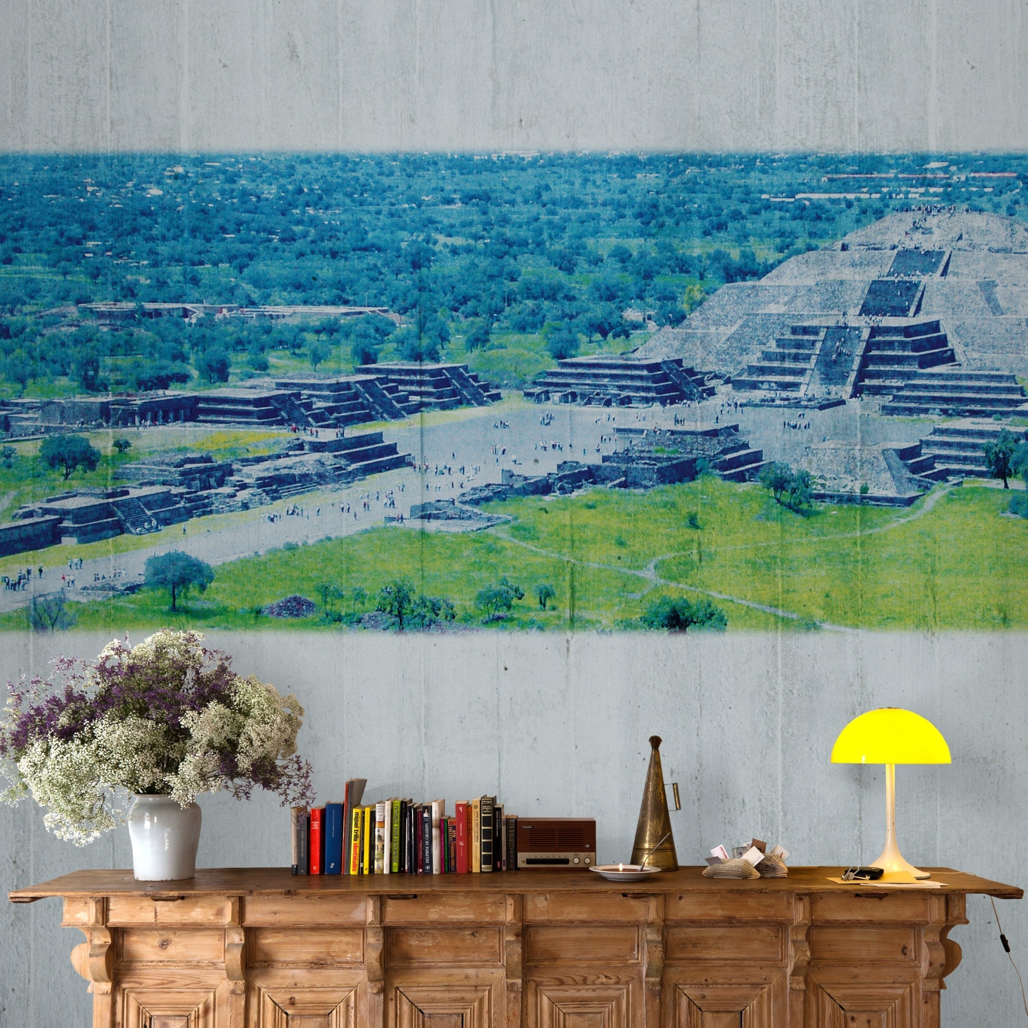 JO1021-1 Mexico Azul Journeys I Mural by Tres Tintas