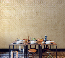 JO1022-3 Musas Fondo Ocre Journeys I Mural by Tres Tintas