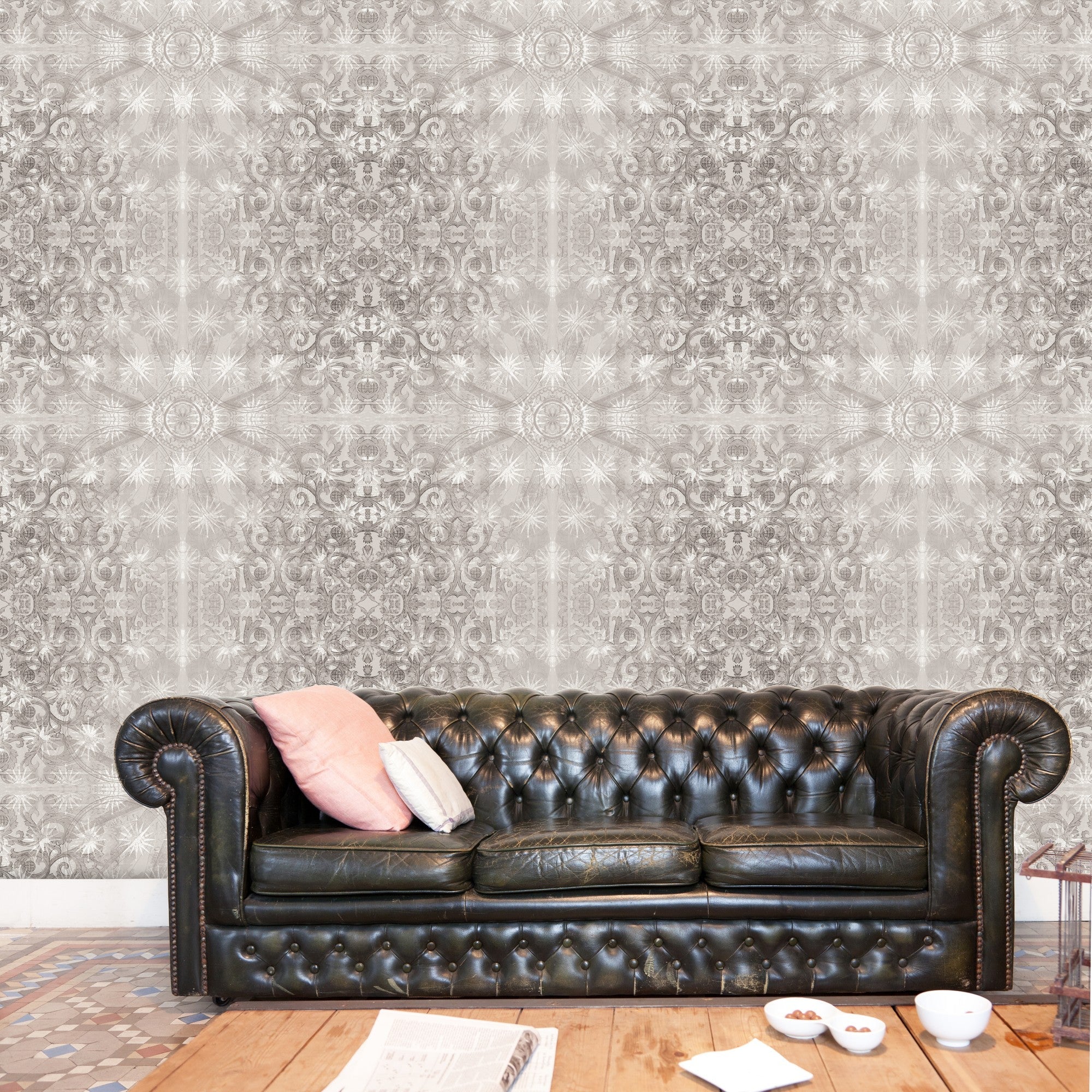 JO1024-1 Bindweed Gris Journeys I Mural by Tres Tintas