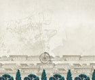 JO1028-2 Bicycle Azul/verd Journeys I Mural by Tres Tintas