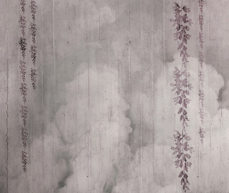 JO1030-3 Clouds Rojo Journeys I Mural by Tres Tintas