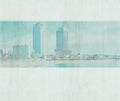 Barcelona Turquesa Journeys I Mural by Tres Tintas