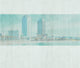 Barcelona Turquesa Journeys I Mural by Tres Tintas