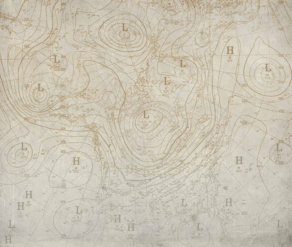 JO1032-1 Isobar Ocre Journeys I Mural by Tres Tintas