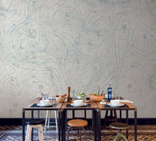 JO1032-2 Isobar Azul Journeys I Mural by Tres Tintas