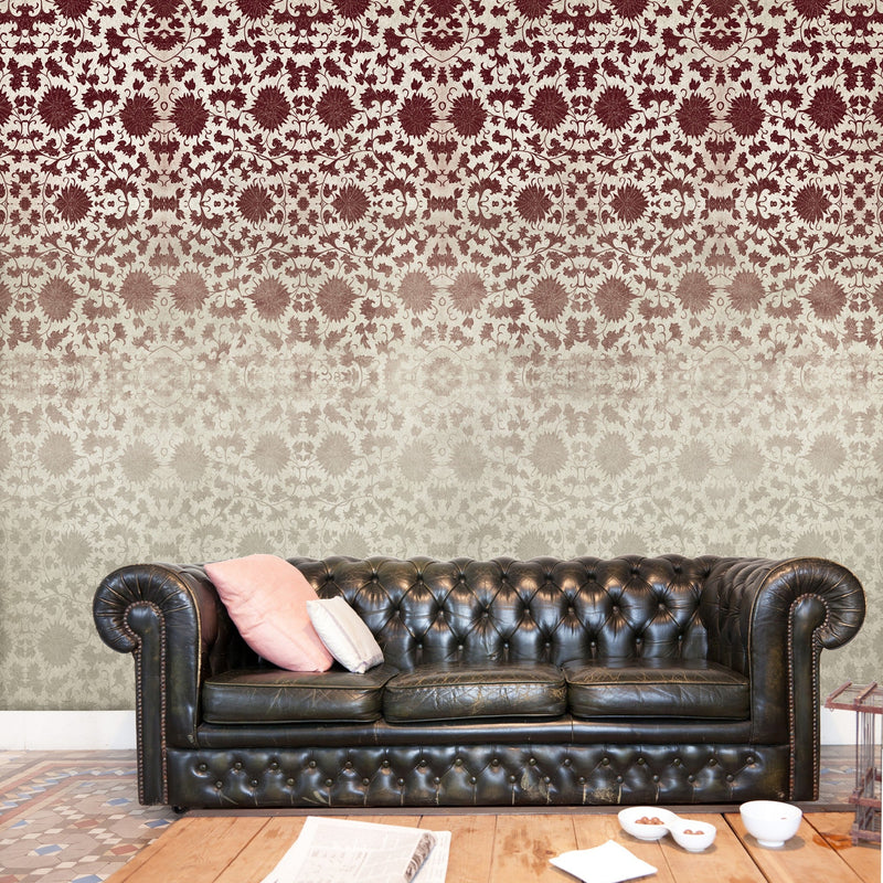 JO1033-1 Corominas Rojo Journeys I Mural by Tres Tintas