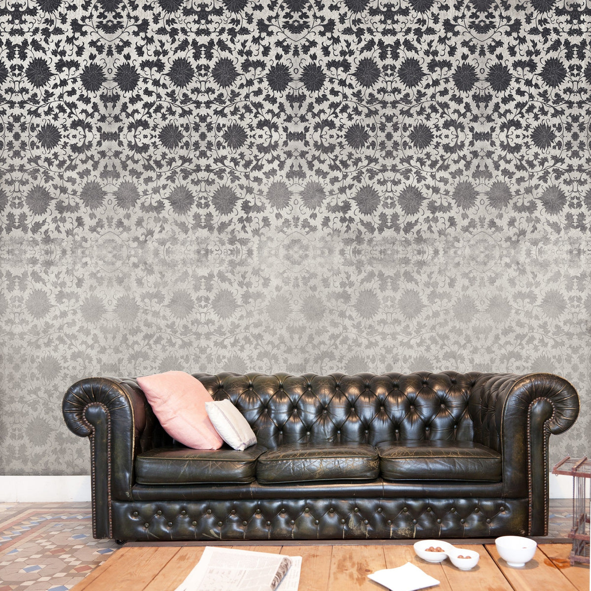 JO1033-3 Corominas Negro Journeys I Mural by Tres Tintas