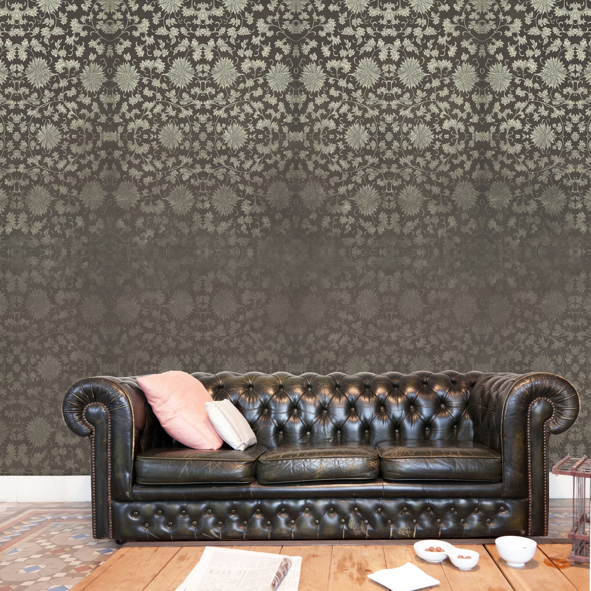 JO1033-4 Corominas Fondo Marron Journeys I Mural by Tres Tintas