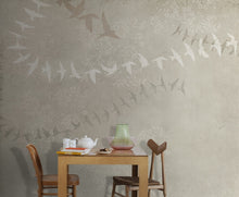 JO1034-1 Birds Ocre Journeys I Mural by Tres Tintas