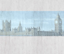 JO1035-1 London Azul Journeys I Mural by Tres Tintas